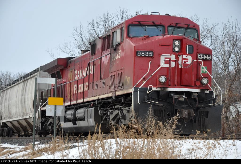 Tied down grain train